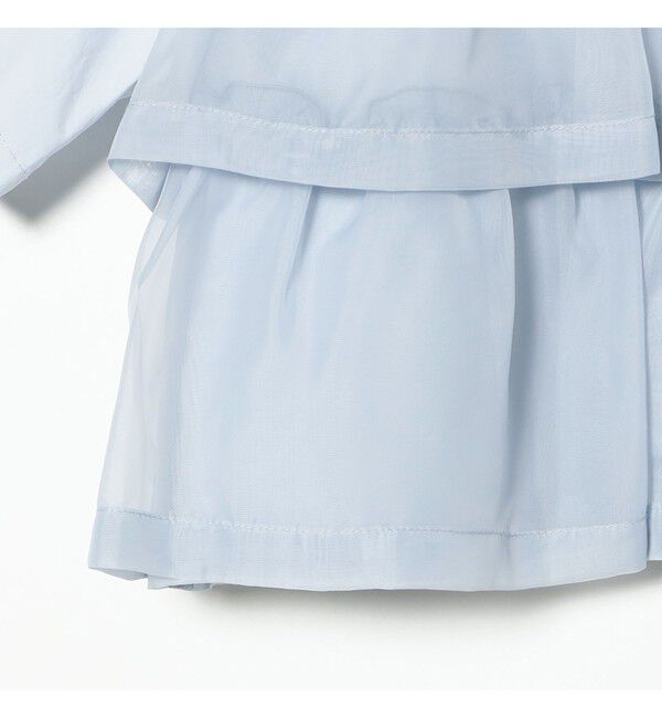 Ray BEAMS 「シアー ティアード ハーフスリーブ シャツ」|シャツ・ブラウス|