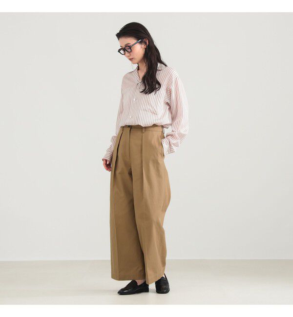 Demi-Luxe BEAMS 「タック チノ ワイドパンツ」|チノ|