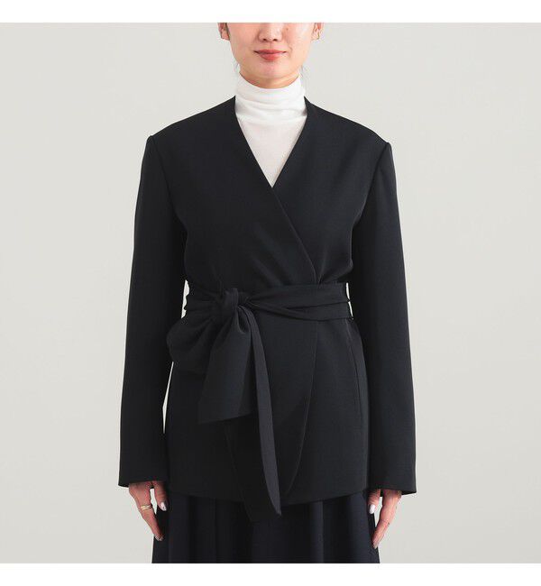 Demi-Luxe BEAMS 「ドライカルゼ ベルテッド ジャケット」|ダッフルコート|