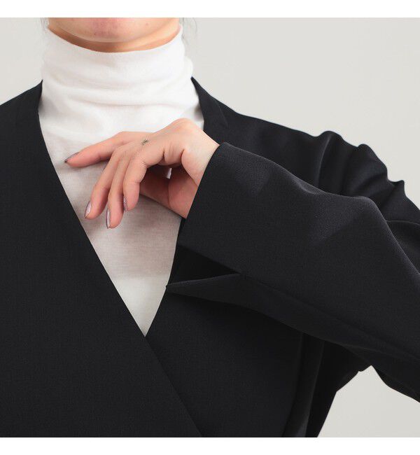 Demi-Luxe BEAMS 「ドライカルゼ ベルテッド ジャケット」|ダッフルコート|