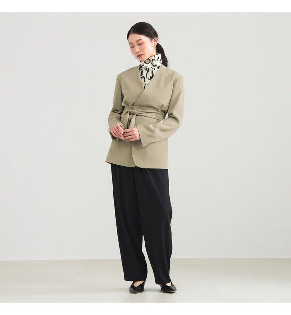 Demi-Luxe BEAMS 「ドライカルゼ ベルテッド ジャケット」|ダッフルコート|