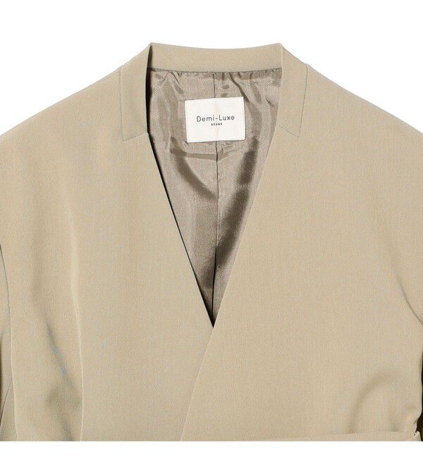 Demi-Luxe BEAMS 「ドライカルゼ ベルテッド ジャケット」|ダッフルコート|