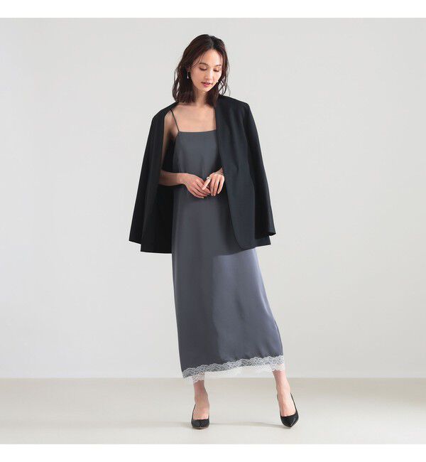 Demi-Luxe BEAMS 「リバーレース キャミソール ワンピース」|ワンピース|