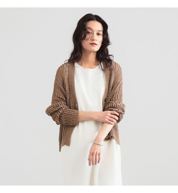 Demi-Luxe BEAMS 「3ゲージ コットン メッシュ カーディガン」|ニット・セーター|