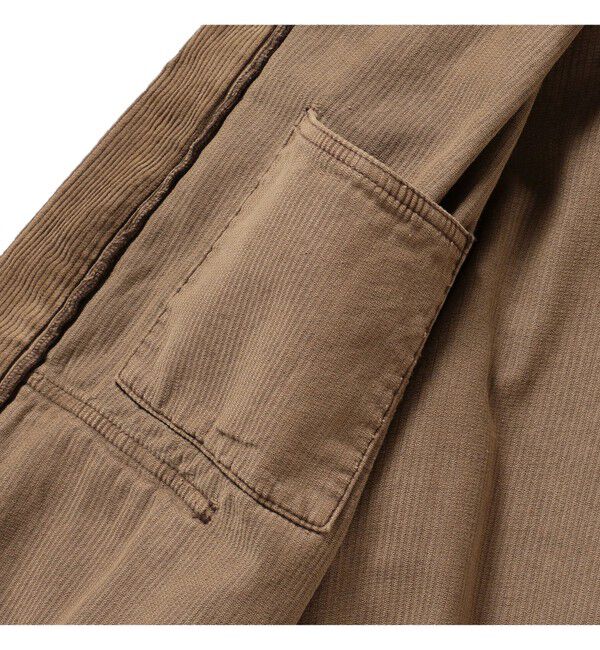 BEAMS「ワイドショートフィット フェード コーデュロイ フーデットブルゾン」|ブルゾン・スタジャン|