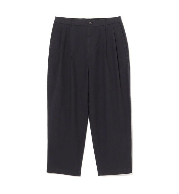 BEAMS「ダンガリー2プリーツ スラックス【ワイドテーパードフィット】」|チノ|