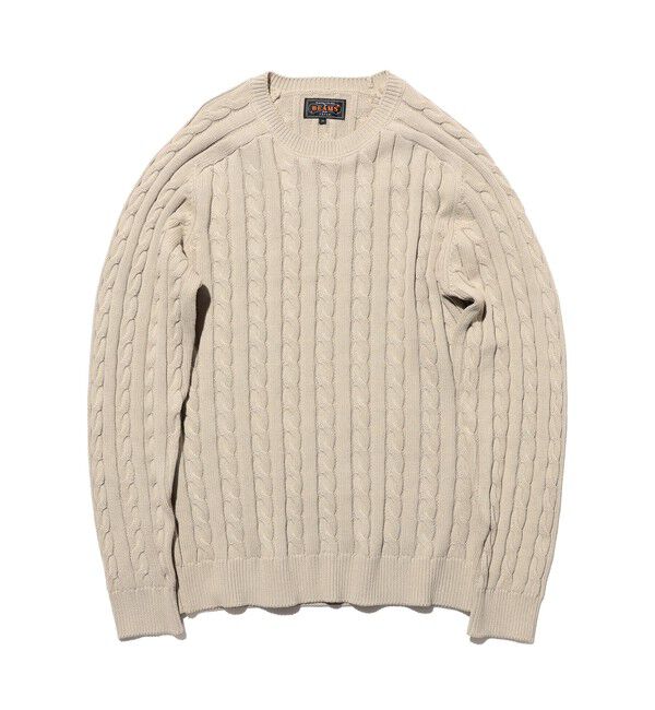 BEAMS PLUS「Crew Cable」|ニット・セーター|