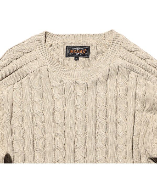 BEAMS PLUS「Crew Cable」|ニット・セーター|