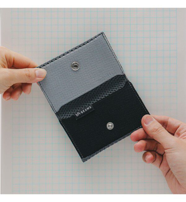 BEAMS「bPr BEAMS / マルチ ニット カードケース」|ステーショナリー|GREY