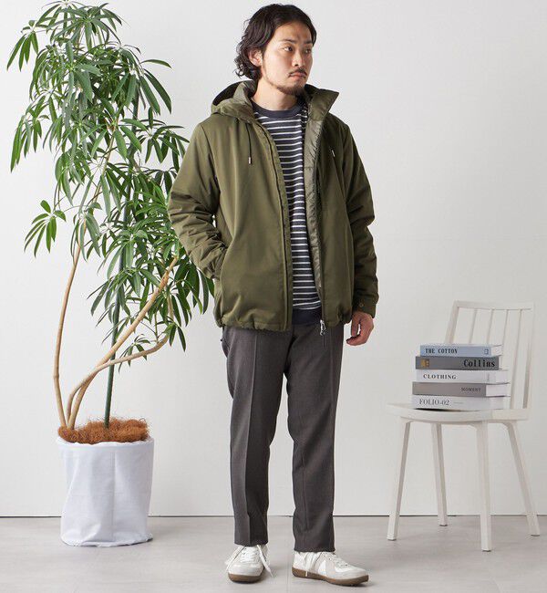 SHIPS any「SHIPS any:  ユーティリティー ZIPポケット 中綿マウンテンパーカー 24FW◇」|ブルゾン・スタジャン|