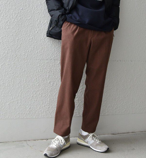 SHIPS any「SHIPS any: 《ウォッシャブル》WONDER SHAPE ストレッチ ウールライク ジャージー イージーパンツ◇」|その他|ブラウン