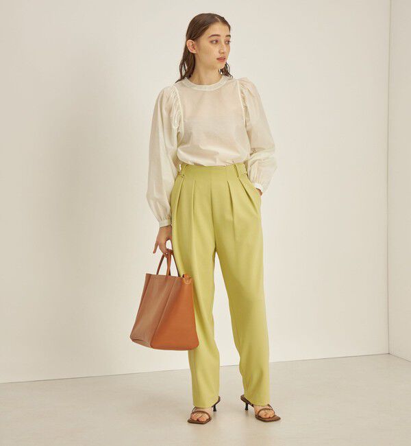 SHIPS for women「〈手洗い可能〉2タック ジョーゼット テーパード パンツ ◇ 」|その他|