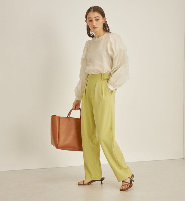 SHIPS for women「〈手洗い可能〉2タック ジョーゼット テーパード パンツ ◇ 」|その他|