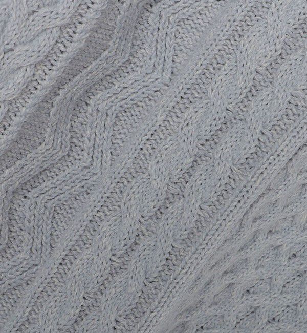 SHIPS「SHIPS:〈手洗い可能〉リネン/コットン TEXBRID(R) ランダムアラン クルーネックニット」|ニット・セーター|