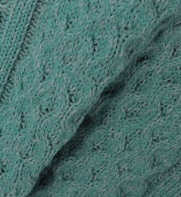 SHIPS「SHIPS:〈手洗い可能〉リネン/コットン TEXBRID(R) ランダムアラン クルーネックニット」|ニット・セーター|