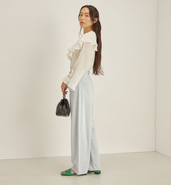 SHIPS for women「〈手洗い可能〉スムージーリップ ラッフル ブラウス ◇」|シャツ・ブラウス|