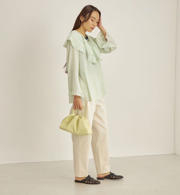 SHIPS for women「〈手洗い可能〉スムージーリップ ラッフル ブラウス ◇」|シャツ・ブラウス|