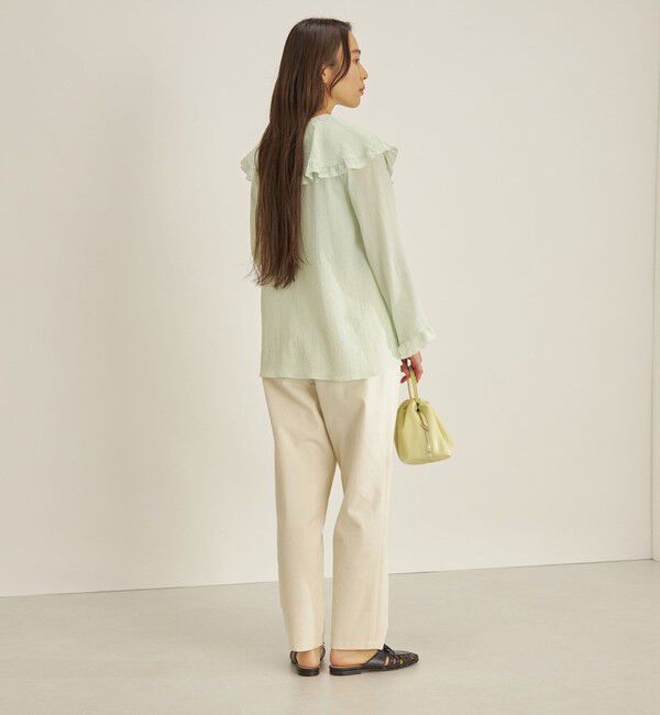 SHIPS for women「〈手洗い可能〉スムージーリップ ラッフル ブラウス ◇」|シャツ・ブラウス|