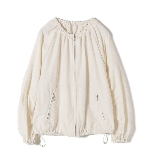 SHIPS for women「〈手洗い可能/撥水加工〉ナイロン ギャザー ショート ブルゾン ◇」|ブルゾン・スタジャン|