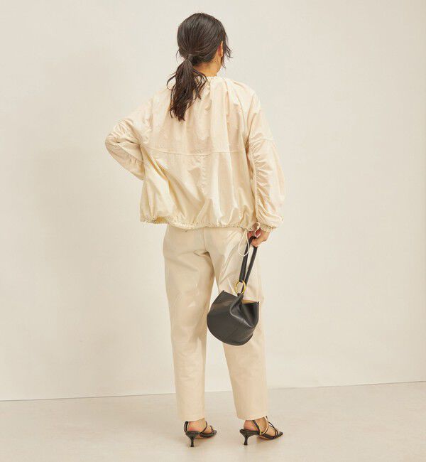 SHIPS for women「〈手洗い可能/撥水加工〉ナイロン ギャザー ショート ブルゾン ◇」|ブルゾン・スタジャン|