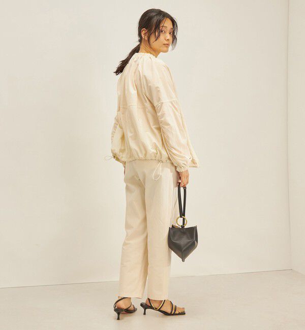 SHIPS for women「〈手洗い可能/撥水加工〉ナイロン ギャザー ショート ブルゾン ◇」|ブルゾン・スタジャン|