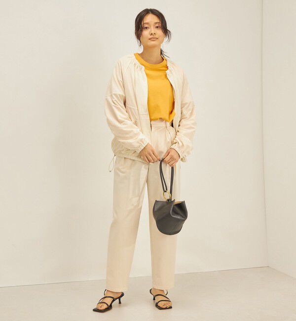 SHIPS for women「〈手洗い可能/撥水加工〉ナイロン ギャザー ショート ブルゾン ◇」|ブルゾン・スタジャン|