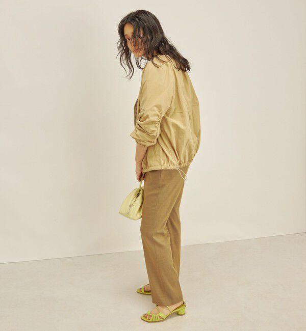 SHIPS for women「〈手洗い可能/撥水加工〉ナイロン ギャザー ショート ブルゾン ◇」|ブルゾン・スタジャン|