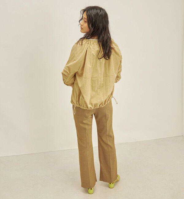 SHIPS for women「〈手洗い可能/撥水加工〉ナイロン ギャザー ショート ブルゾン ◇」|ブルゾン・スタジャン|