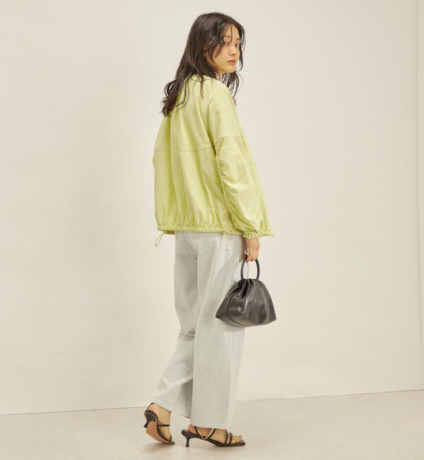 SHIPS for women「〈手洗い可能/撥水加工〉ナイロン ギャザー ショート ブルゾン ◇」|ブルゾン・スタジャン|