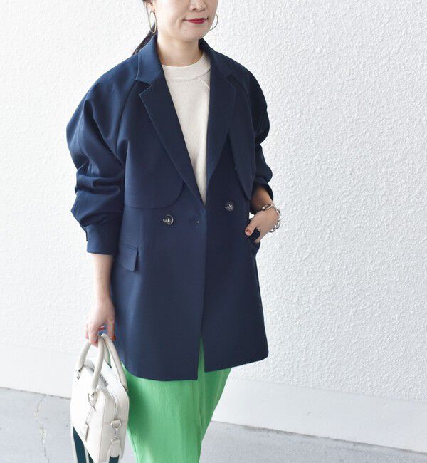 SHIPS for women「*〈手洗い可能〉3WAY（ジレ・ボレロ）スプリングコート ◇」|その他|ネイビー