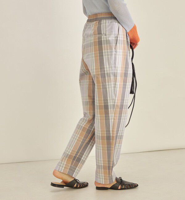SHIPS for women「〈手洗い可能〉先染め チェック タイプライター パンツ◇」|その他|