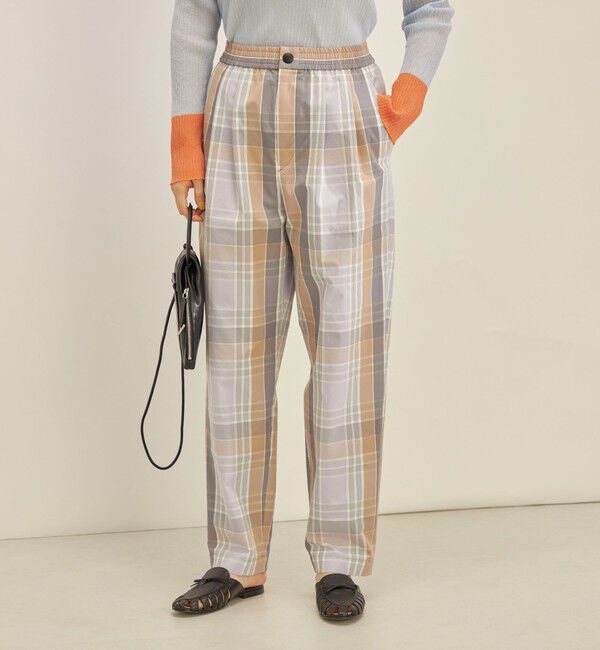 SHIPS for women「〈手洗い可能〉先染め チェック タイプライター パンツ◇」|その他|
