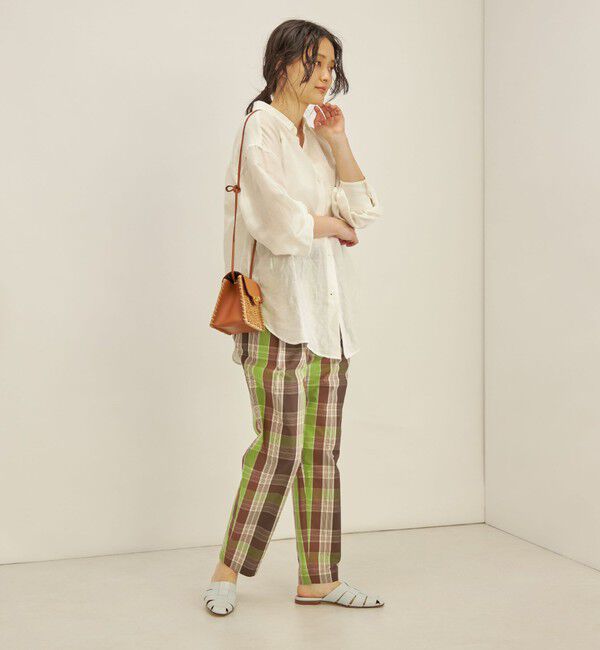 SHIPS for women「〈手洗い可能〉先染め チェック タイプライター パンツ◇」|その他|