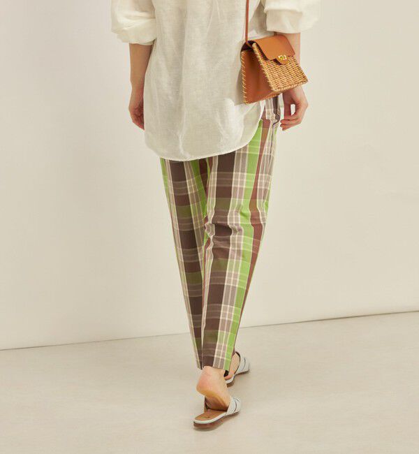 SHIPS for women「〈手洗い可能〉先染め チェック タイプライター パンツ◇」|その他|