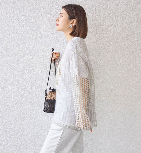 SHIPS for women「〈手洗い可能〉モヘヤ メッシュ プルオーバー◇」|ニット・セーター|