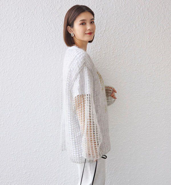 SHIPS for women「〈手洗い可能〉モヘヤ メッシュ プルオーバー◇」|ニット・セーター|