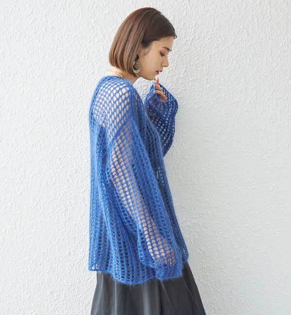 SHIPS for women「〈手洗い可能〉モヘヤ メッシュ プルオーバー◇」|ニット・セーター|