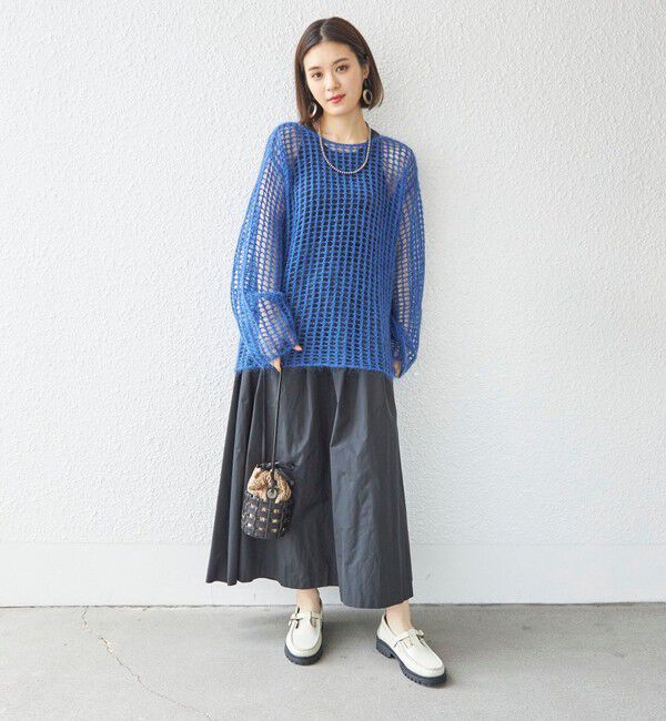 SHIPS for women「〈手洗い可能〉モヘヤ メッシュ プルオーバー◇」|ニット・セーター|