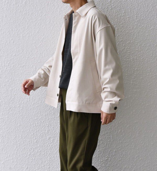 SHIPS any「SHIPS any: 〈手洗い可能〉 ショート ブルゾン 24FW◇」|ブルゾン・スタジャン|