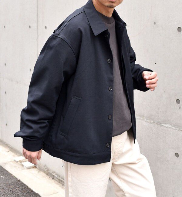 SHIPS any「SHIPS any: 〈手洗い可能〉 ショート ブルゾン 24FW◇」|ブルゾン・スタジャン|