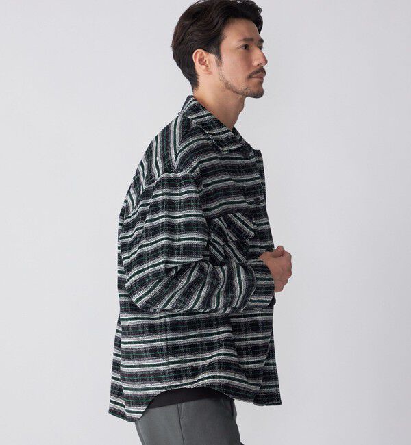 SHIPS「【WEB限定】SHIPS: モール チェック ダブルポケット CPO シャツ ジャケット」|ミリタリージャケット|