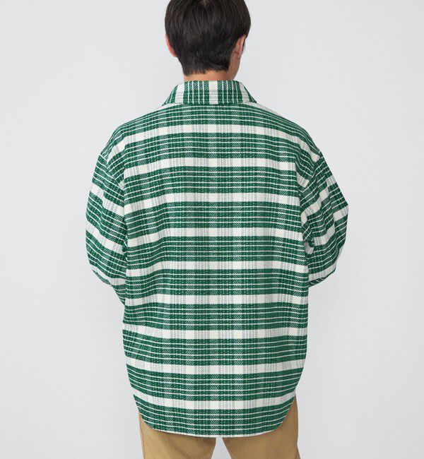 SHIPS「【WEB限定】SHIPS: モール チェック ダブルポケット CPO シャツ ジャケット」|ミリタリージャケット|