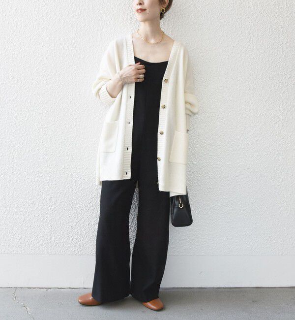 SHIPS any「SHIPS any: AQUA カシミヤ ミックス Vネック ニット カーディガン」|カーディガン|