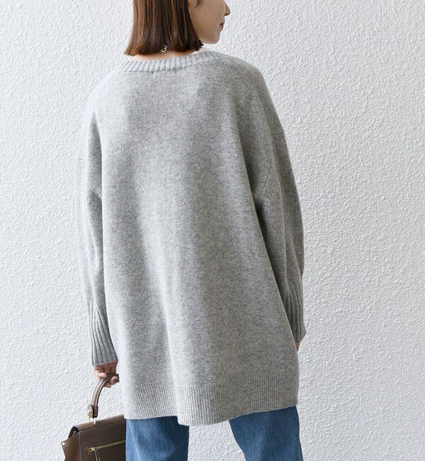 SHIPS any「SHIPS any: AQUA カシミヤ ミックス Vネック ニット カーディガン」|カーディガン|