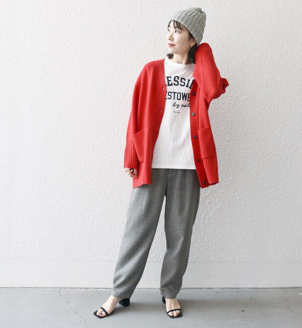 SHIPS any「SHIPS any: AQUA カシミヤ ミックス Vネック ニット カーディガン」|カーディガン|