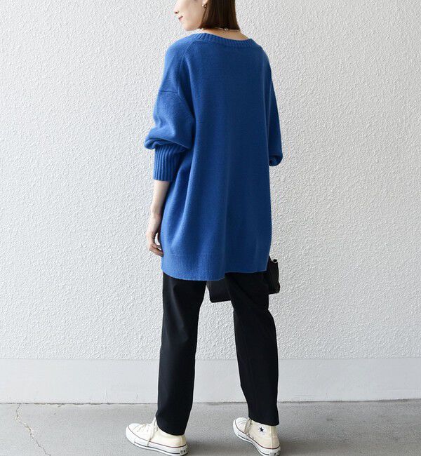 SHIPS any「SHIPS any: AQUA カシミヤ ミックス Vネック ニット カーディガン」|カーディガン|