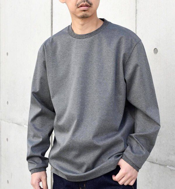 SHIPS any「SHIPS any: スムースコットン クルーネック Tシャツ (ロンT)◇」|Tシャツ・カットソー|