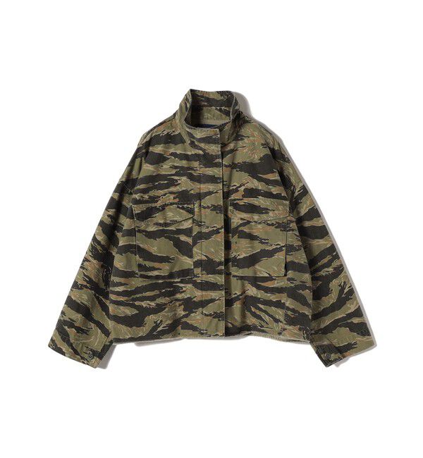 SHIPS for women「〈洗濯機可能〉ミリタリー バックサテン スタンドカラー ブルゾン」|ミリタリー・モッズコート|