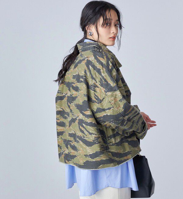 SHIPS for women「〈洗濯機可能〉ミリタリー バックサテン スタンドカラー ブルゾン」|ミリタリー・モッズコート|