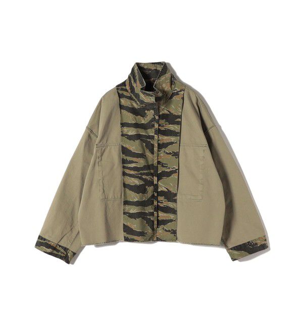 SHIPS for women「〈洗濯機可能〉ミリタリー バックサテン スタンドカラー ブルゾン」|ミリタリー・モッズコート|